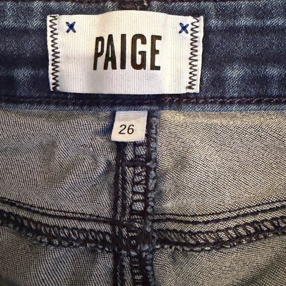 Women’s PAIGE Verdugo Ankle Jeans - dark blue- size 26 FLAW - Picture 4 of 12